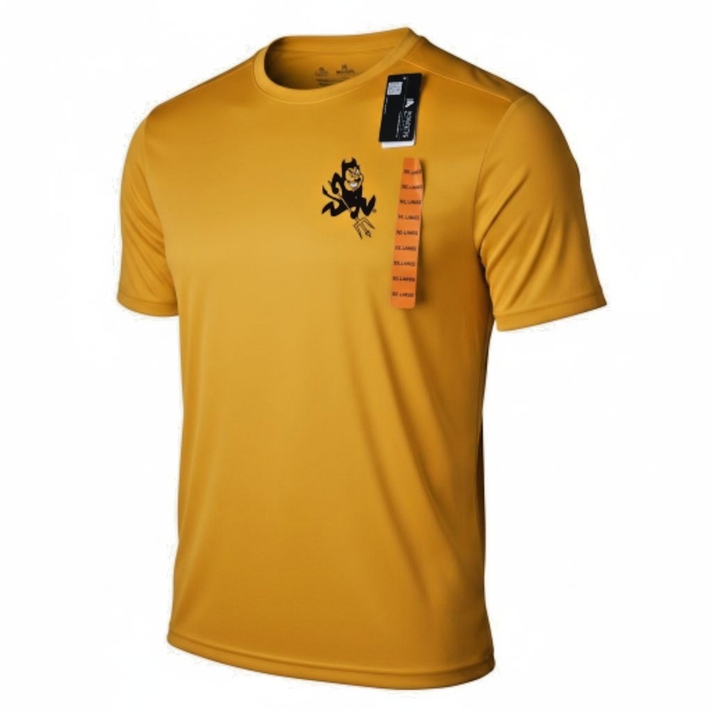 ASU Arizona State Sun Devils 2XL Gold‎ Sparky T-Shirt NWT by Knights Apparel